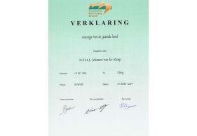  Certificaat hondentraining
