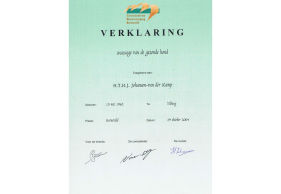  Certificaat hondentraining