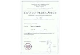  Certificaat hondentraining