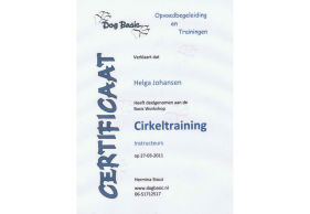  Certificaat hondentraining