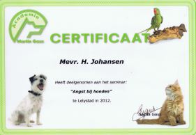 Certificaat hondentrainer