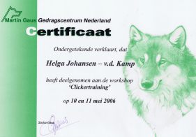 Certificaat hondentrainer