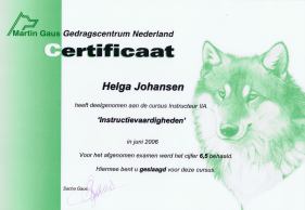 Certificaat hondentrainer